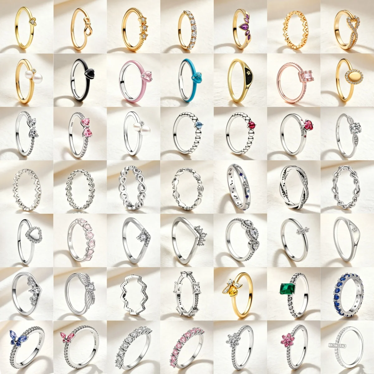 925 Silver Women's Golden Butterfly Retro Hollow Crown Crystal Zircon Ring, Daily Wear and Wedding Party Holiday Jewelry Gift