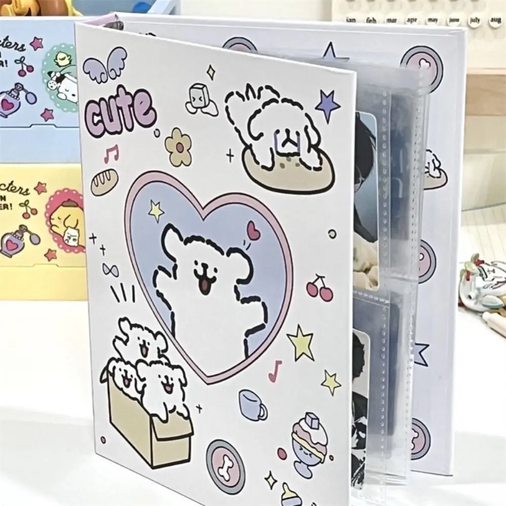 

A5 INS 3-дюймовый маленький органайзер для карточек с мультяшным щенком фотоальбом папка для фотокарточек коллекция книг свободный лист идол держатель для фотокарточек