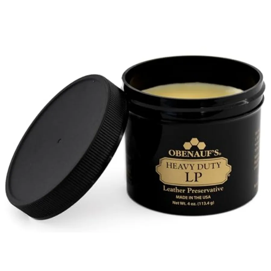 

Heavy Duty LP Leather Preservative - All Natural Beeswax Oil Conditioner- Rejuvenate Restore and Preserve Sunfaded or Cracked B
