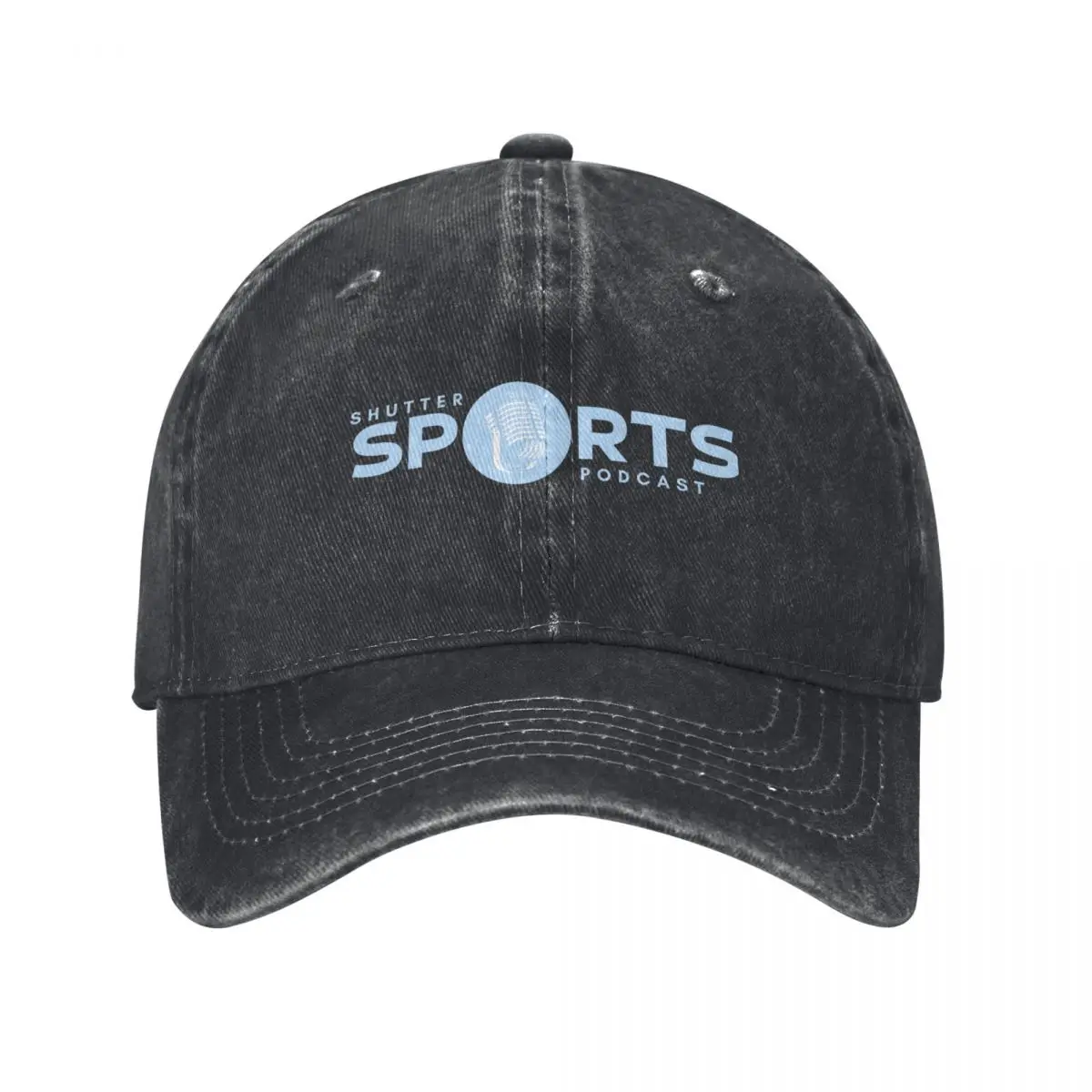 Shutter Sports Podcast Banner Logo (Blue and White) Baseball Cap New Hat beach hat Hat Luxury Brand Golf Man For Man Women's