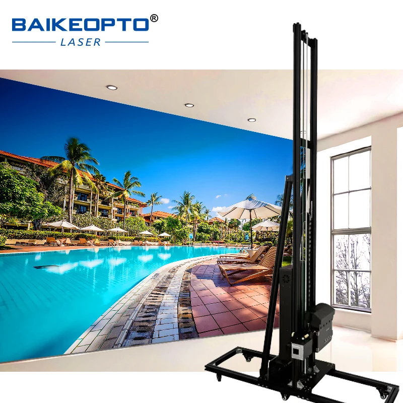 China Automated Large Format Smart Wall Printing Technology Mural Wallpen Printer für Heimdekoration