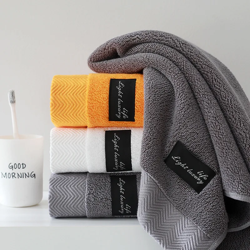 Extra Large Cotton Bath Towel Quick Dry Thick Gift Bath Sheet Plush Softness for Adults, Spa, Gym, Home Elegant Bathroom Decor