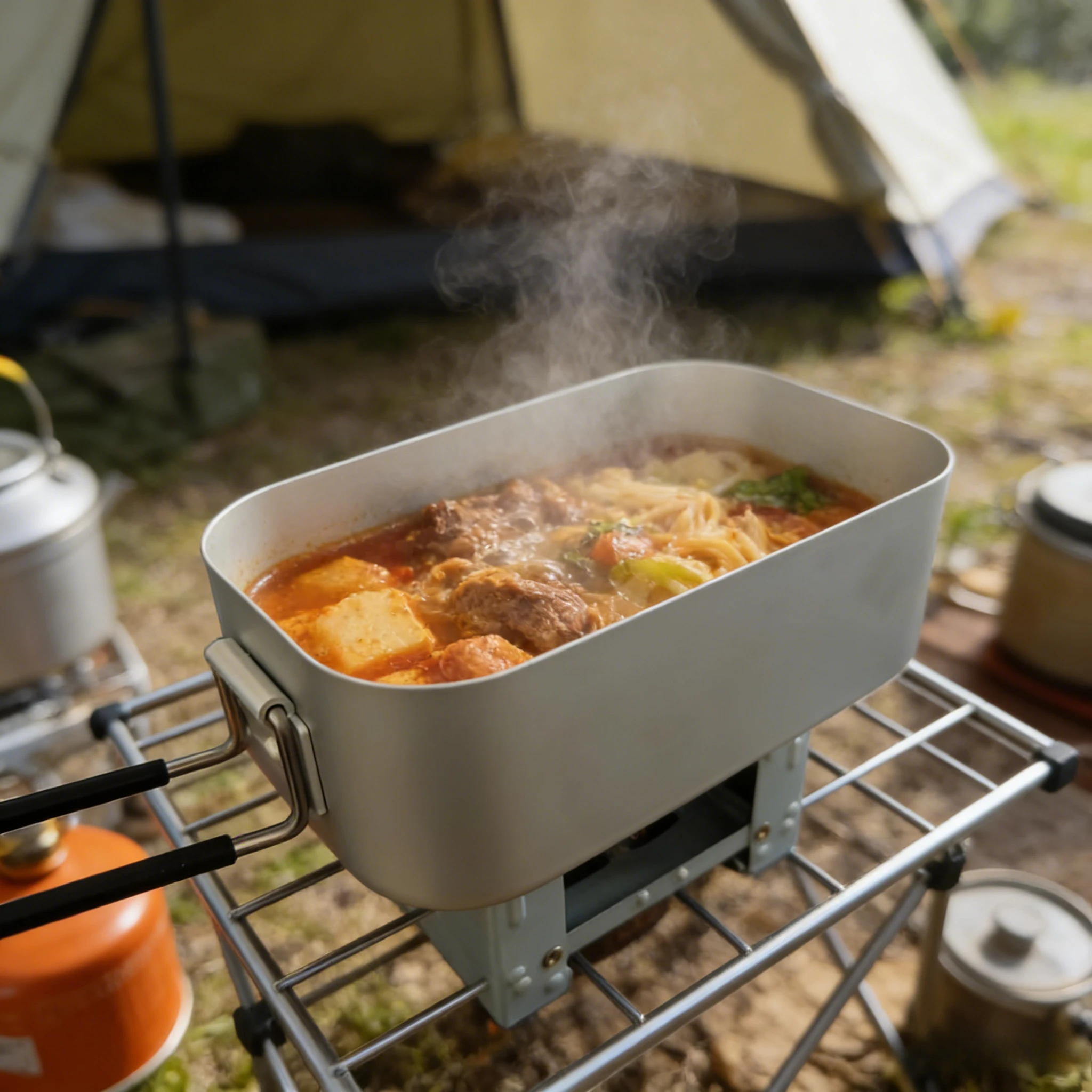Aluminum Alloy Lunch Box Porta - Japanese Camping Cooking recension och pris