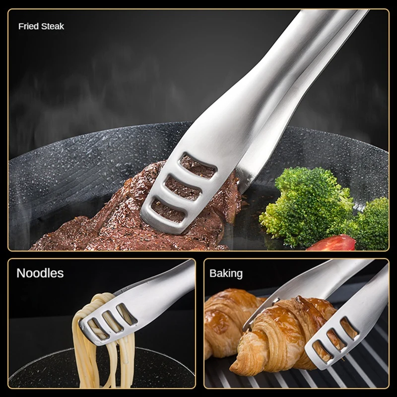 Barbecue Clip Extended Handle Steak Clip Gravity Automatic Opening And Closing Food Clip