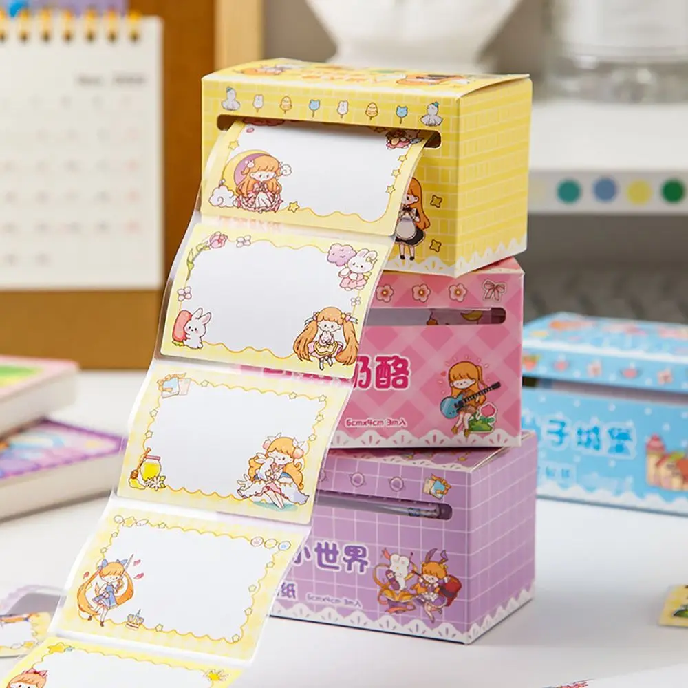 70 개/대 고품질 풀 아웃 디자인 스티커 메모 전체 접착제 DIY 메모 패드 다기능 편지지 스크랩북 스티커