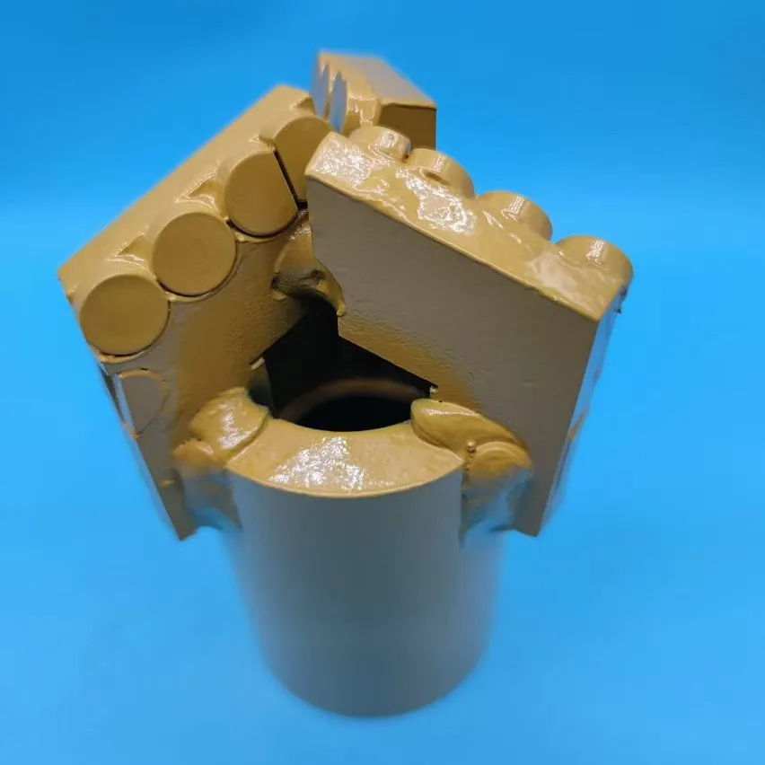 Three-Wing PDC Non-Coring Concave Scraper Drill Bit, 89/113/133mm for Geological Exploration & Water Well Grouting