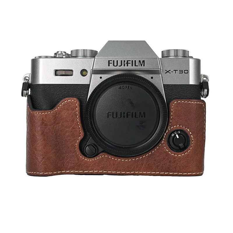 Etui z ekoskóry, pokrowiec na aparat, torba, osłona na połowę obudowy do aparatów Fujifilm XT10, XT20, XT30 II, III. — zdjęcie produktu 5
