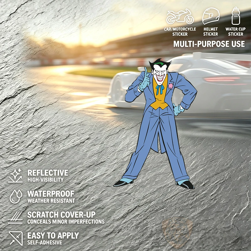 Car StickersCreative Funny Cartoon Man in Suit Graphic Print Design Digital Art High Resolution for Home Decor  Car Decals