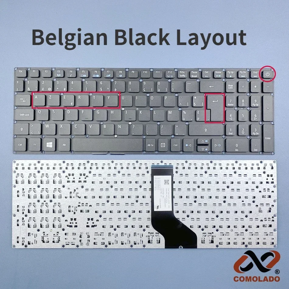 Belgian Azerty Keyboard For Acer Aspire 3 A315-21 A315-41 A315-31/32 A315-51 A315-53 Extensa EX251 EX2511G