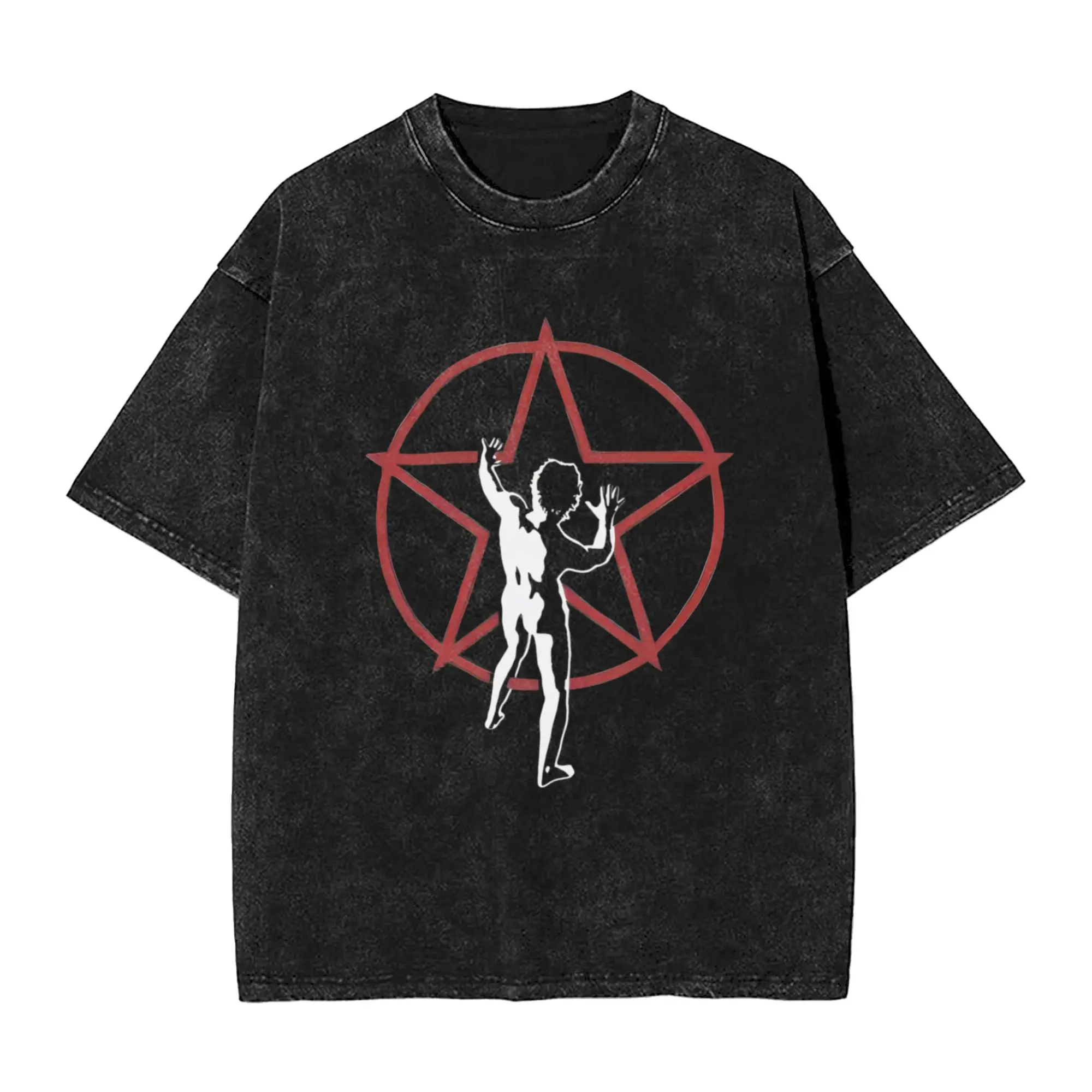 Rush Rock Band  T-Shirts for Men  Vintage Pure Cotton Tee Shirt Round Collar Short Sleeve T Shirts Plus Size Clothing