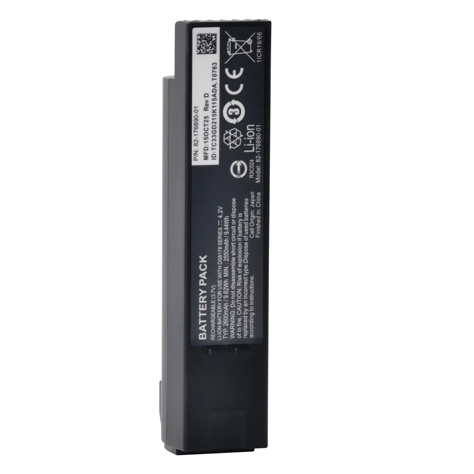 2600mAh Barcode Scanner Battery DS8178 Rechargeable Batteries 82-176890-01 For Zebra DS8178 Series DS8100 DS8178 DS8170