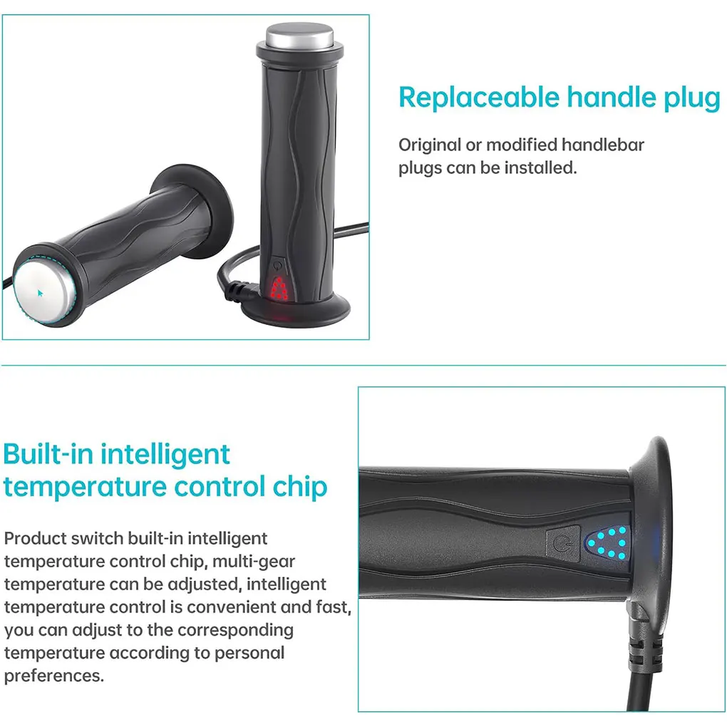 Precision Engineering And Easy Installation For Motorcycle Heated Grips Handlebar Efficient
