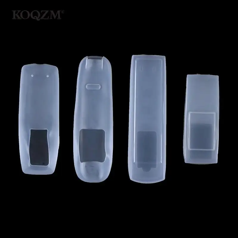 New 1pc Silicone Transparent Dust Protect Protective Storage Bag Portable Air Condition Control Case TV Remote Control Cover