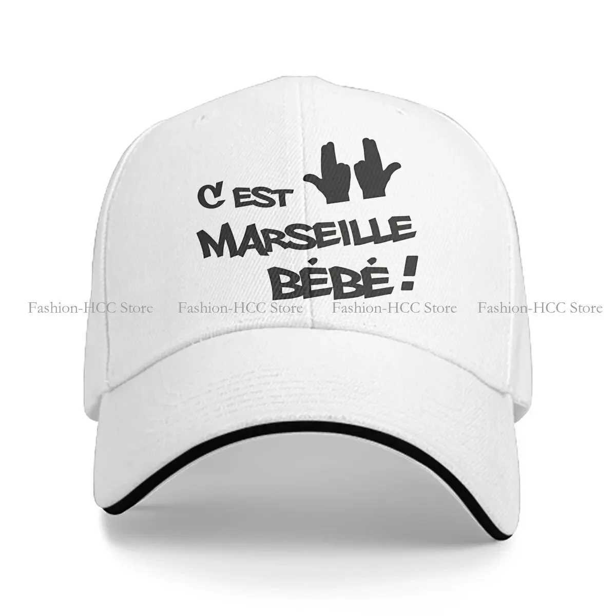 قبعة بيسبول رجالية مغسولة، إنه ليس العاصمة، إنه قبعات سائق شاحنة أطفال مرسيليا، قبعة أبي JUL