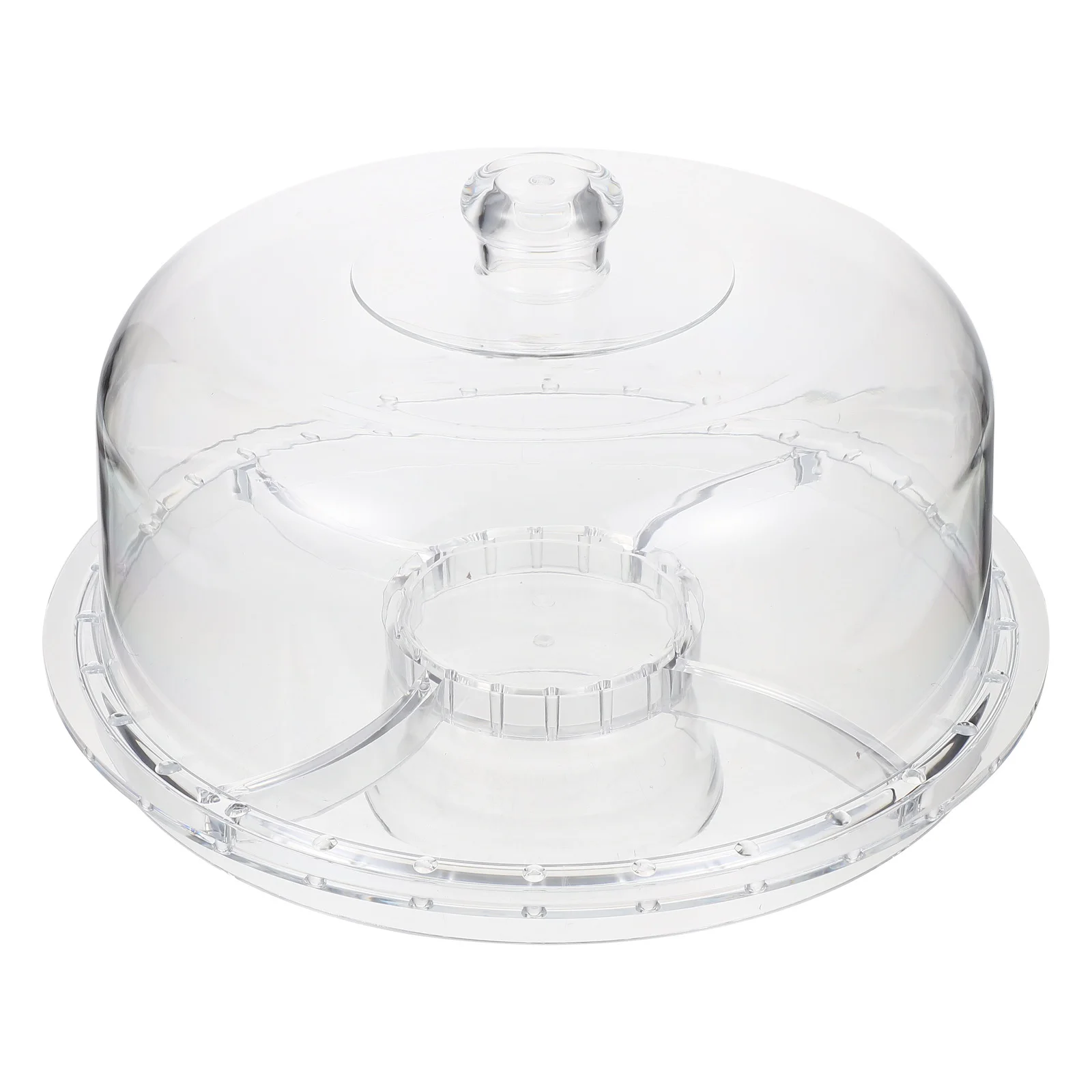 

1 set 1 Set Acrylic Cake Base Designed Food Storage Cover Multi-Use Snack Serving Tray Wedding Party Table Fruit Plate Stand