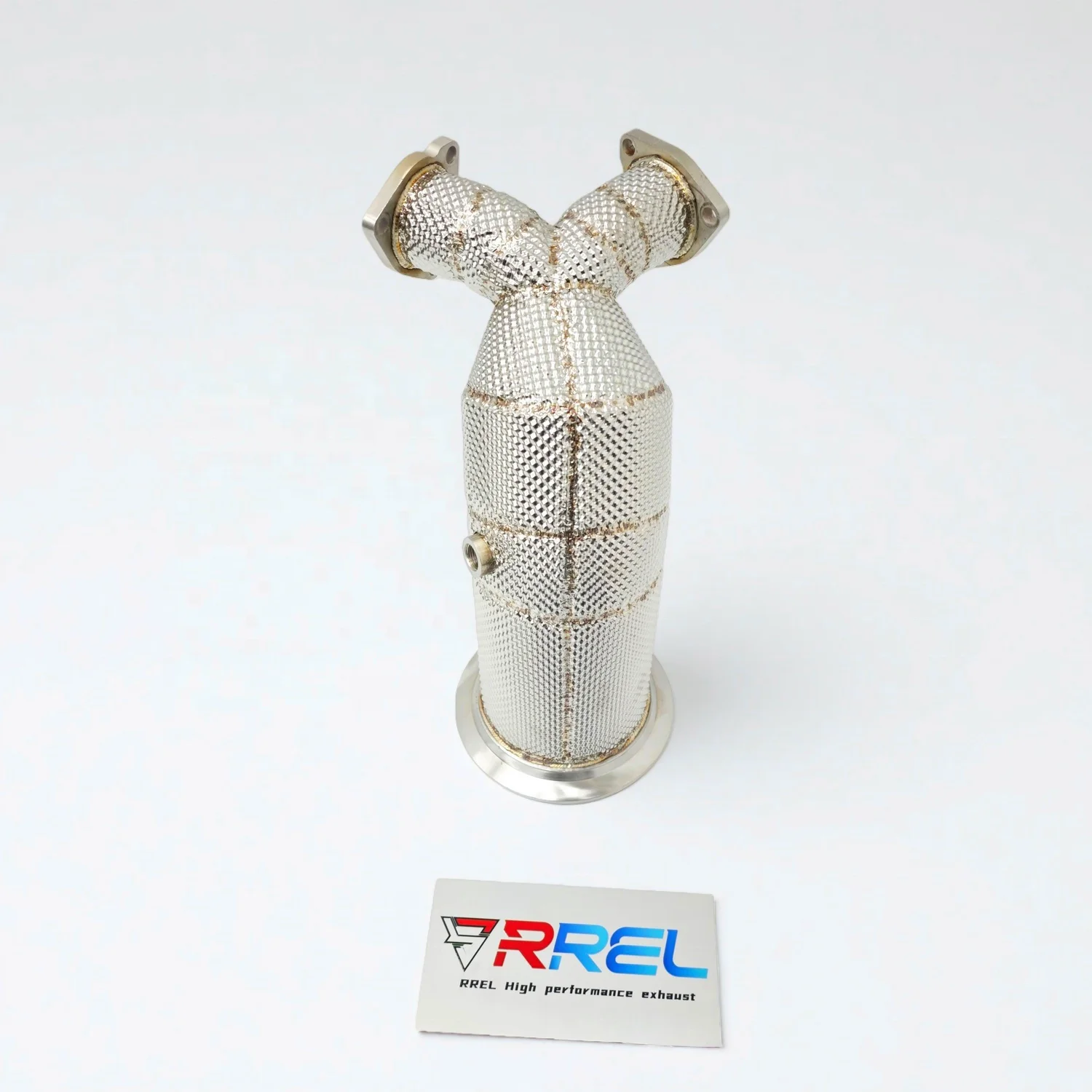 Downpipe for Audi SQ5 3.0T EA839 Turbo, Q5 Platform, High Flow 200 Cell Catalytic Converter, Stainless Steel