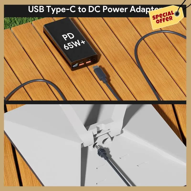 Stabile Leistung-Netzkabel für Starlink Mini USB-C zu DC Stromkabel Typ-C Netzkabel Stecker Verlängerungskabel wasserdicht