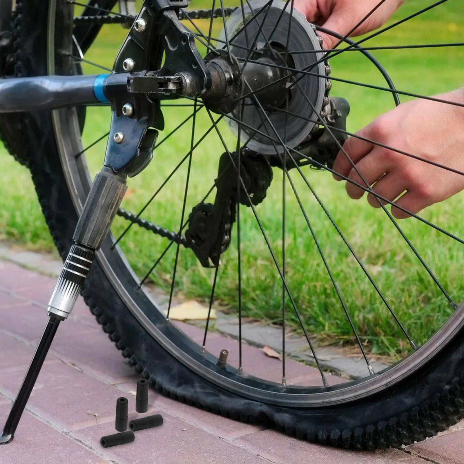 

1 set 1 Set Of Brake Cable End Caps Plastic Bike Cable Tips For Mountain Road Bicycle Brake Tools Accessories Wire Protectors