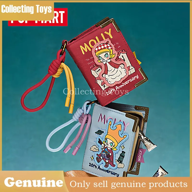 

Оригинальные мини-брелоки-кошельки Pop Mart Molly Scenery Along The Way из серии к 20-летию, коллекционные карточки-подвески, подарочные наборы-сюрпризы