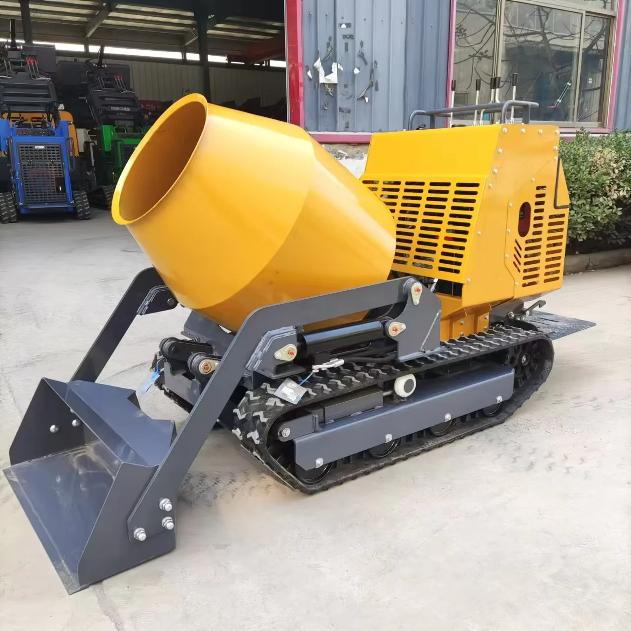 Concrete Mixer High Power Mini Dumper Customized Free Shipping  Small Crawler Transporter 500 KG  Electric Dumper Truck Kubota