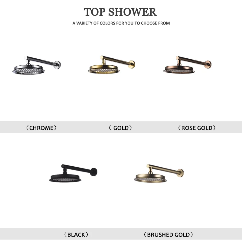 

High Quality Brass Golden Rain Shower Head Shower Faucet Head Bathroom Bathroom Replacement Rain Shower Brass Shower Accessories