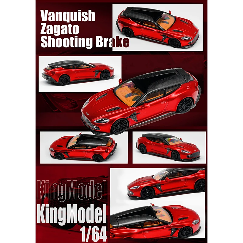 PreSale KING 1:64 Vanquish Zagato Shooting Brake Diecast Diorama Car Model Collection Toy