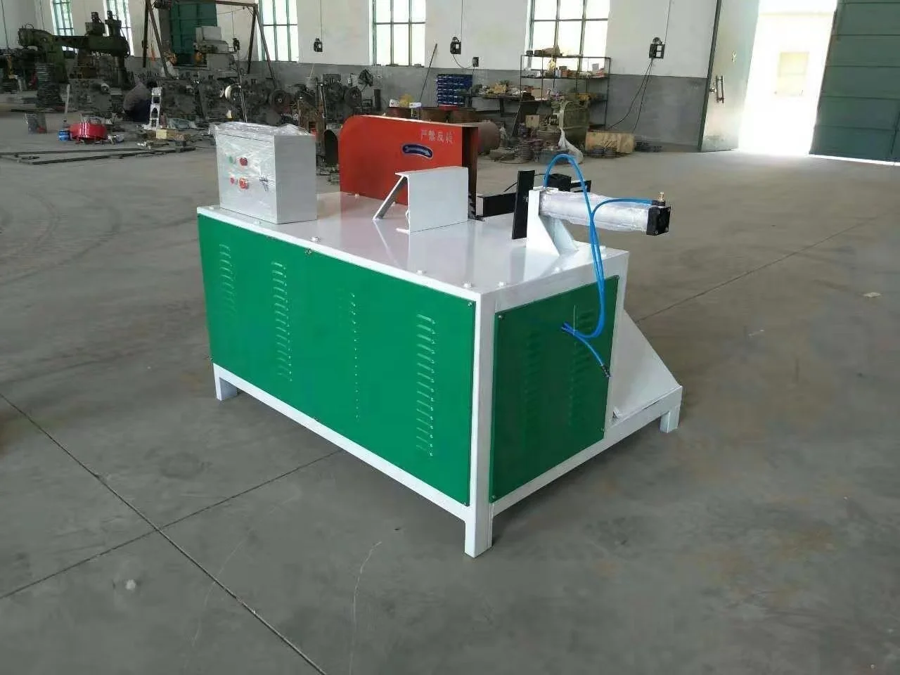 Economic Industrial Woodworking Pneumatic Timber Log Round Wood Circular Sawing Cross Cutting Cut off Cutter Saw Machine