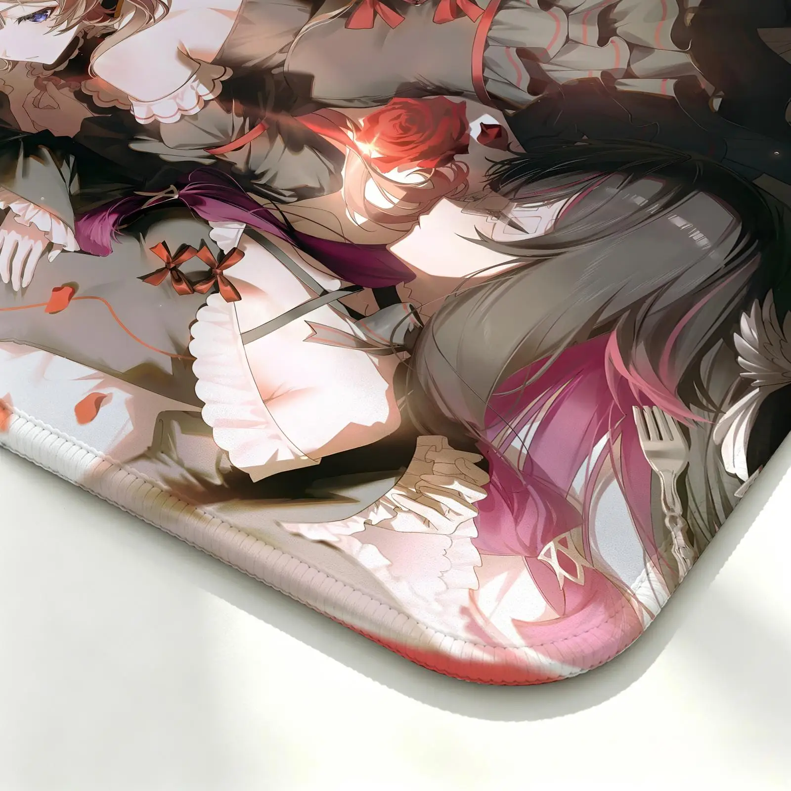 Mouse Pad Regular gaming mouse pad Office mouse pad Laptop desk mat Stitched edge S/M/L size mouse pad  Genshin Impact Sandrone view 4
