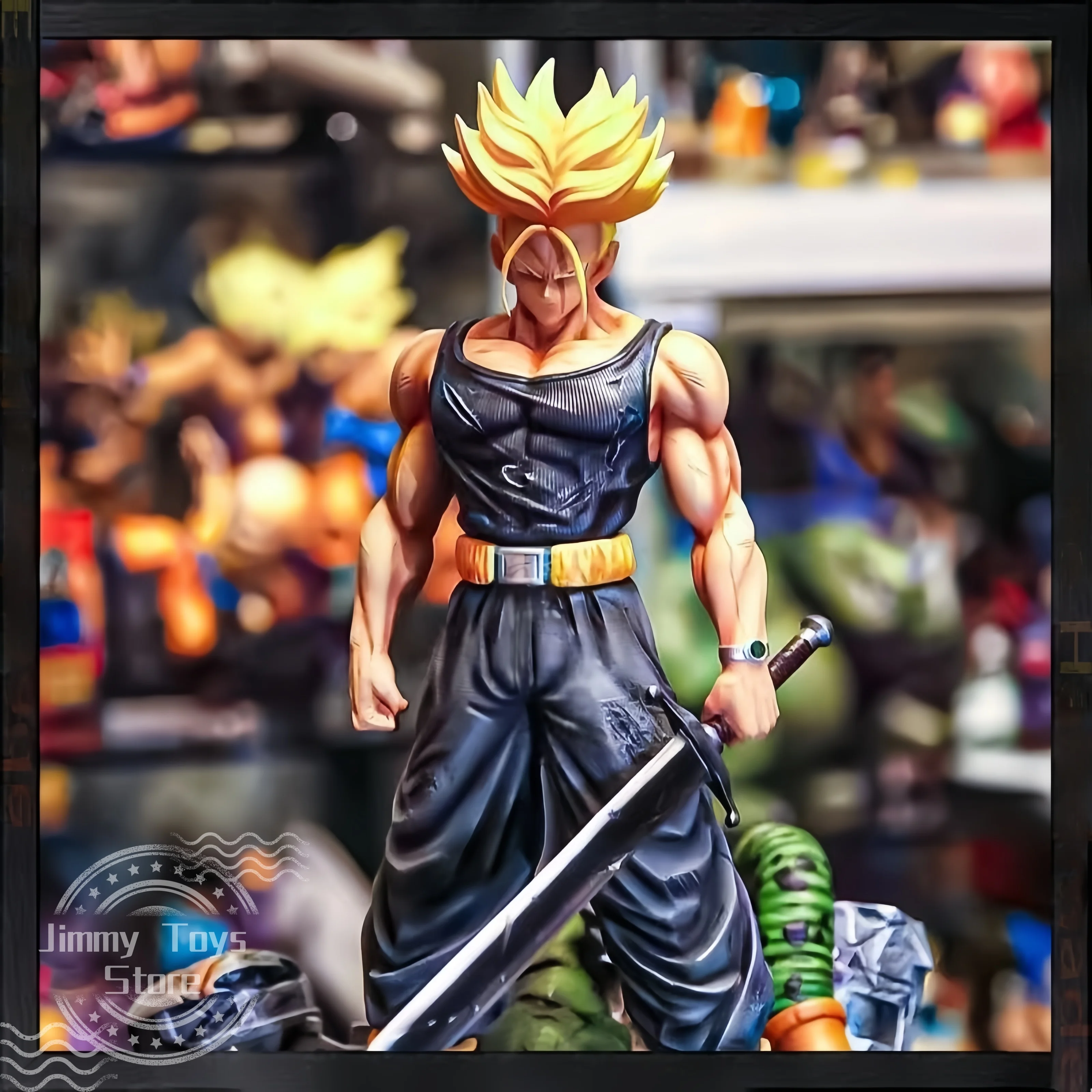 Action Figure Dragon Ball figures 21cm Super Trunks Anime Figure Stands Super Saiyan Trunks PVC GK Statue Collection Model Toys