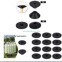 12Pcs Conical Toilet Bolt Rubber Washer Beveled Gasket Washers Leakproof Washers Toilet Seats Screws Replacement Part
