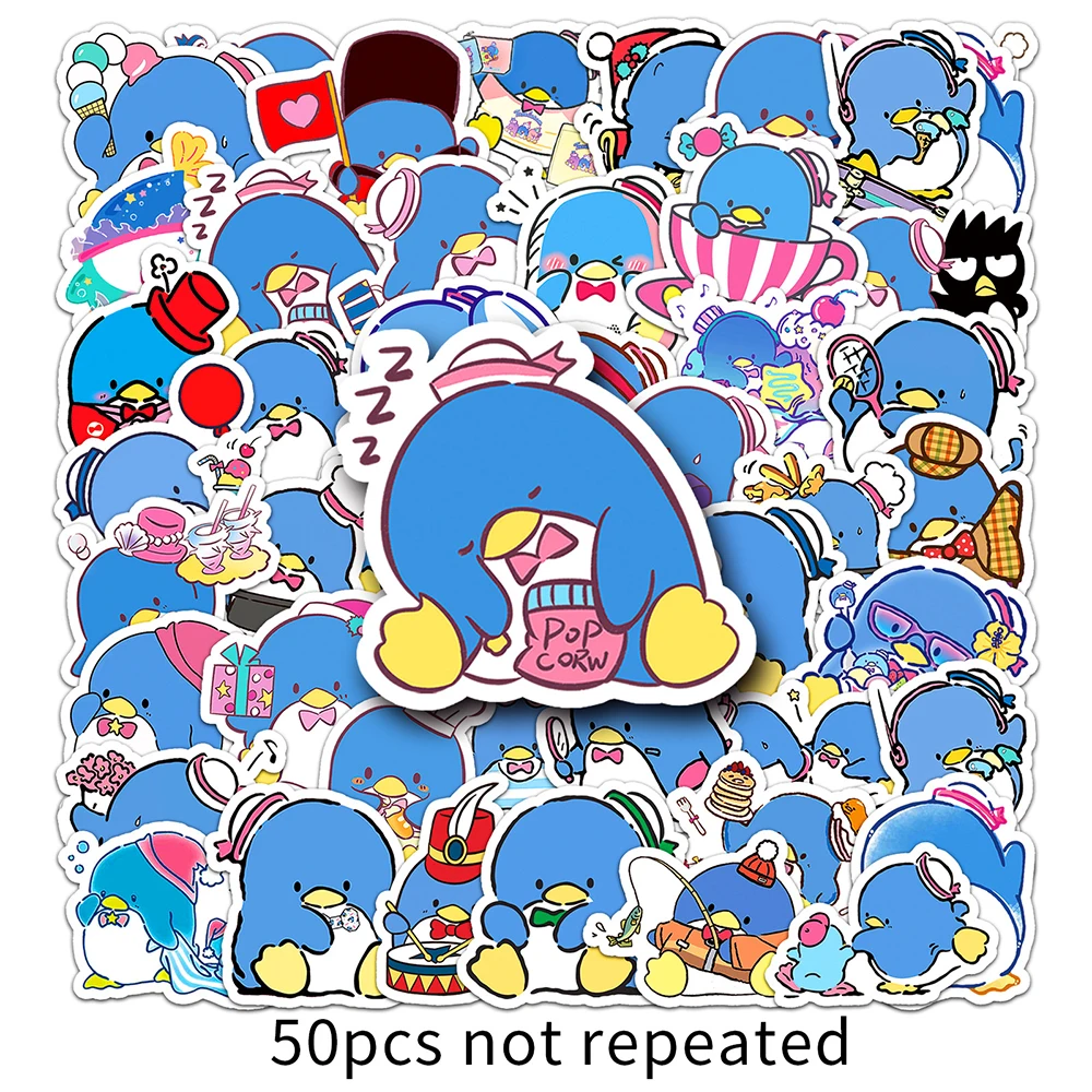 10/30/50PCS น่ารักการ์ตูน TuxedoSam สติกเกอร์ Sanrio Kawaii Penguin Decals DIY โทรศัพท์แล็ปท็อปโน้ตบุ๊คตู้เย็นกีตาร์ Graffiti ของเล่น