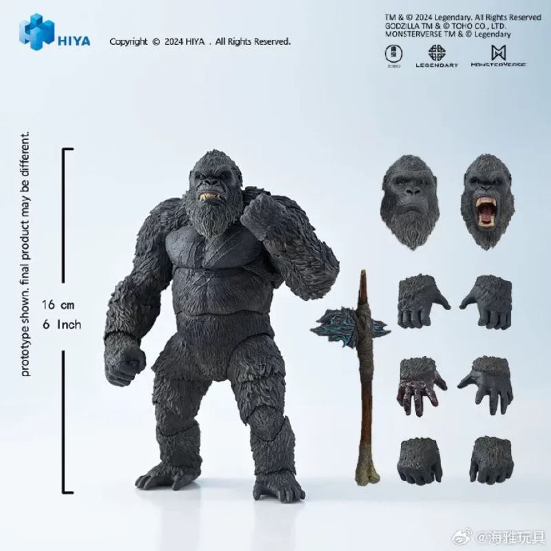 

【In Stock】HIYA EBG0415 Godzilla Vs. Kong 2 Rise of An Empire King Kong 16cm Action Figure Doll Animation Model Toy Collection