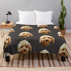 Cavapoo Cockapoo Doodle Cuteness Throw Blanket Picnic Soft Beds bed plaid heavy to sleep Blankets