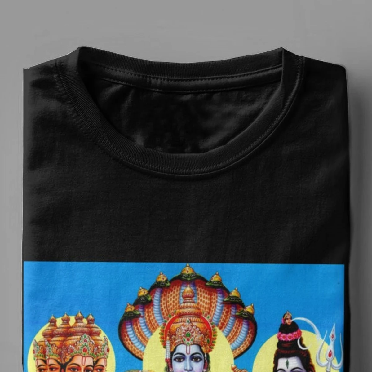 T-shirt imprimé Brahma God Vishnu God Shiva pour hommes, T-shirt fantaisie, Lingam Ganesha, Inde, T-shirt hindou, Noël