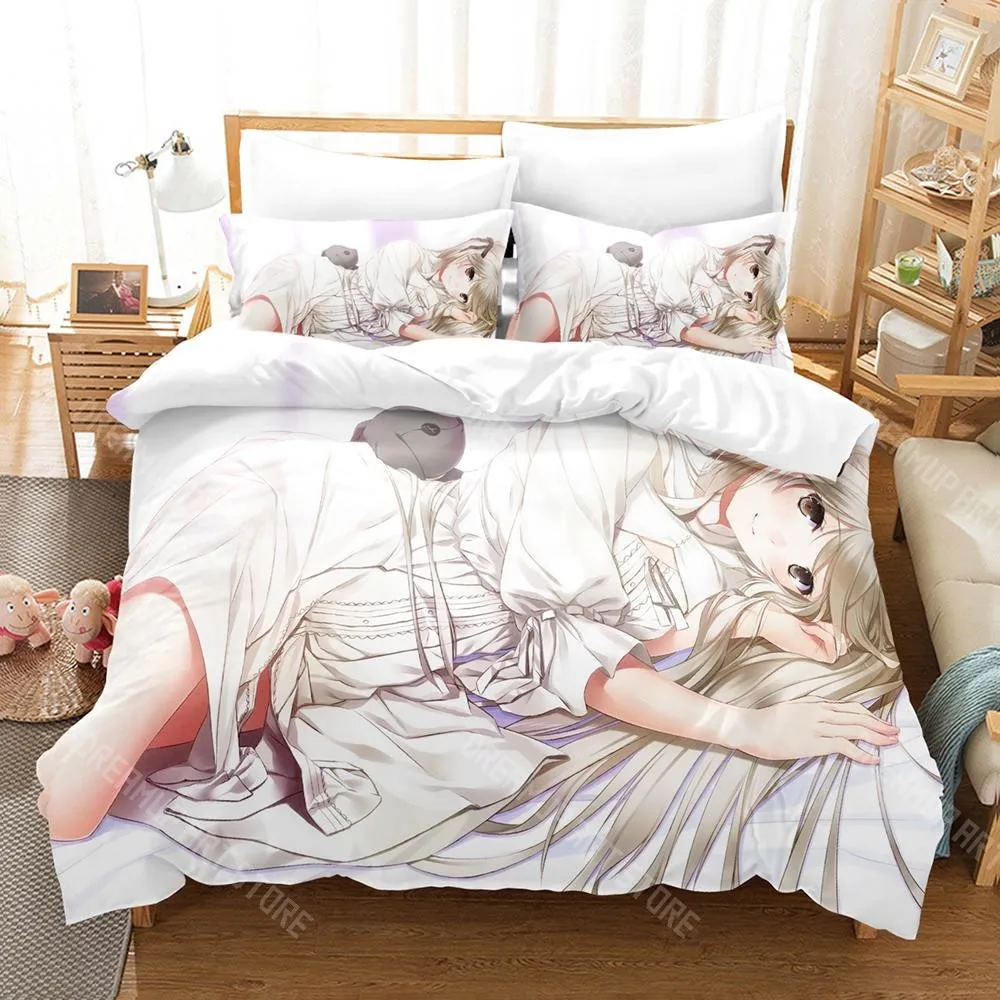 3D Printed Yosuga no Sora Kasugano Bedding Set for Boys Girls Duvet Cover Pillowcase Twin Queen King Full Single Double Sizes