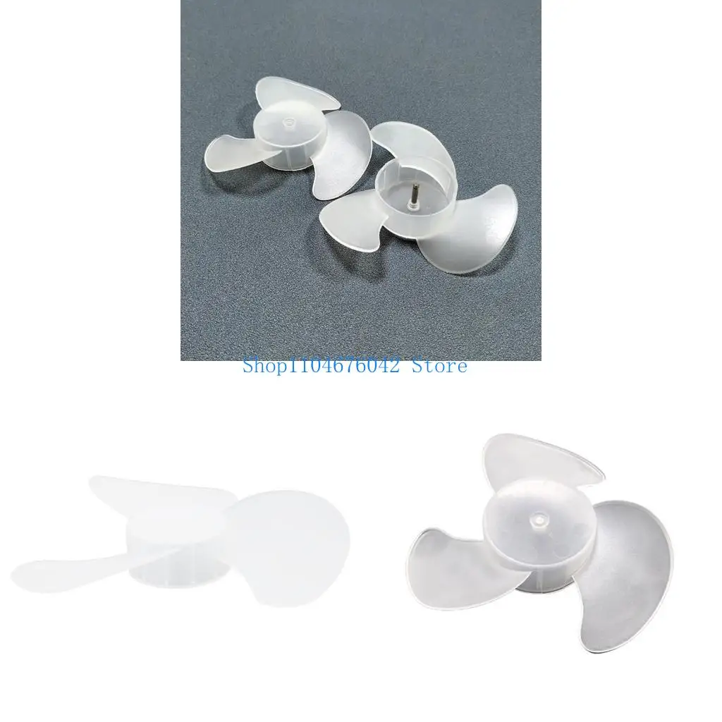 

5asd 1 шт., маленькая мощность, мини-пластмассовые лопасти вентилятора, 3 листа, для замены двигателя фена