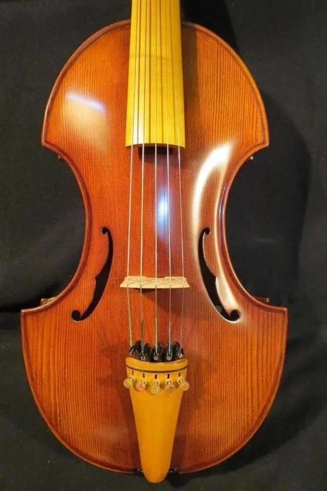 

Fond Baroque style SONG Brand Maestro 5 strings 16" viola,huge and resonant #5510