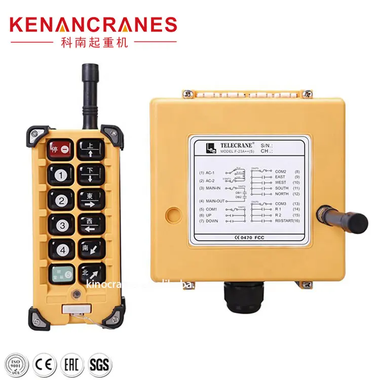 Wireless industrial overhead crane radio remote control