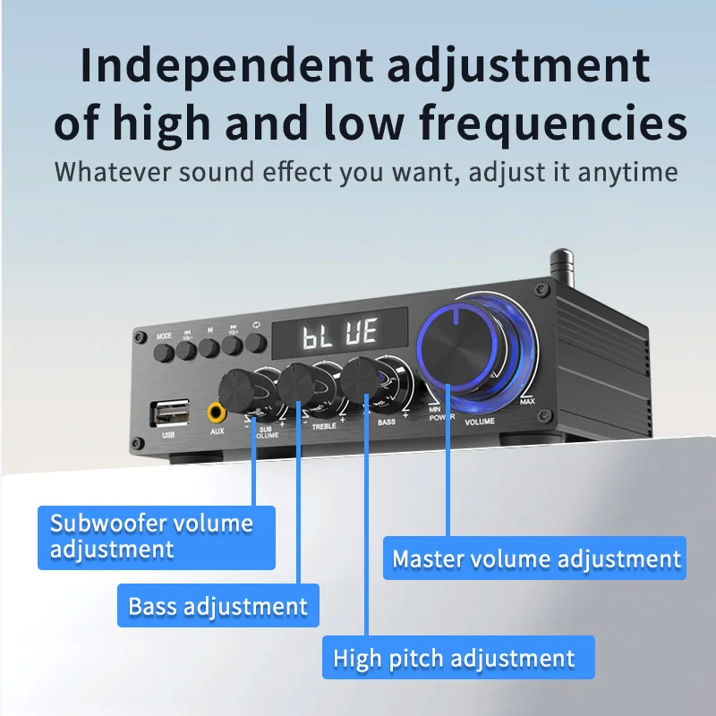 LEPY-T1 30Wx2 + 60W مكبر للصوت عالي الطاقة 2.1 قناة سوبر باس مضخم صوت بلوتوث 5.1 محوري USB وظيفة التحكم عن بعد