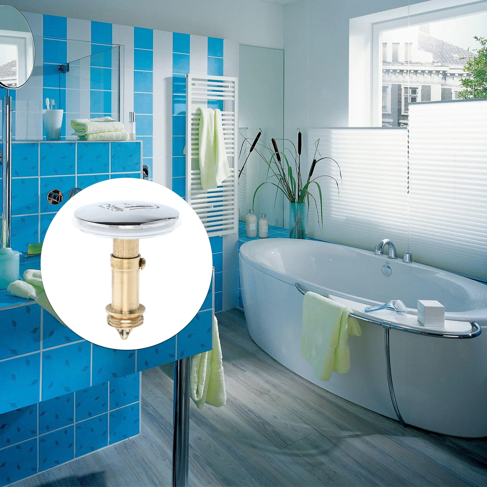 

1pc Bath Plug Stainless Steel Silicone Durable For Hotel Home Bathtub Sink Drainage Cover Drainage Cover Tool Accessory