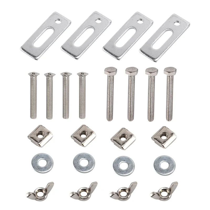 Paquete de 12 abrazaderas de pista en T, Mini Kit de abrazaderas de sujeción de pista en T Compatible con máquina enrutadora CNC 3018-PRO,3018-Prover,1810-PRO-AT30