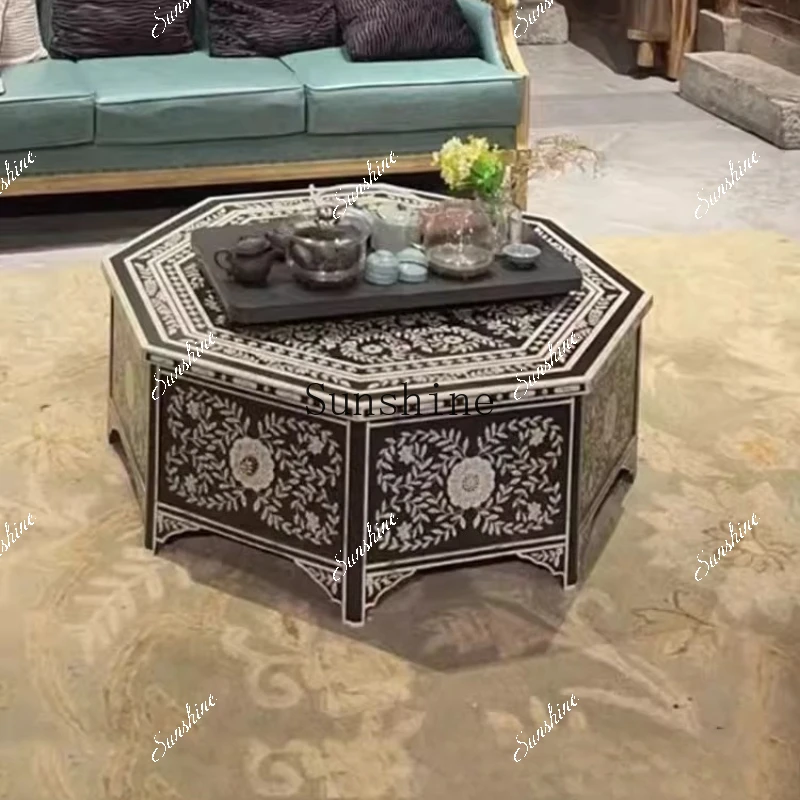 household solid wood French retro special-shaped creative painting advanced small apartment B & B business antique style  FT
