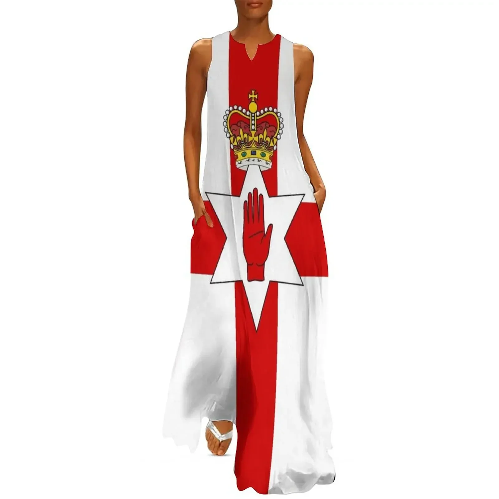 

Ulster Banner Flag of Northern Ireland Long Dress women party dresses birthday dress for women womans clothing Dress