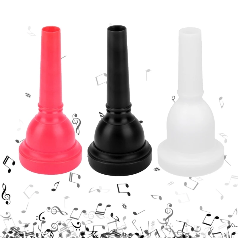 Alto Trombones Mouth Plastic Trombone Mouthpiece Replacement Plastic Detachable Nozzle for Student & Beginner Durable