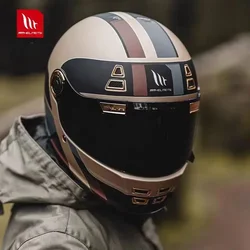 New MT Jarama Motorcycle Helmet DOT ECE Certification Full Face Retro Off Road Helmet Cascos Para Motos Capacete Casco Moto