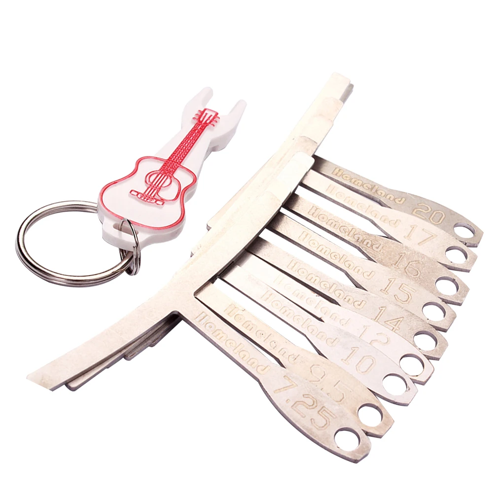 

9 Pcs Radius Gauge Fretboard Bridge Tool Acoustic Electric Bass Luthier Guitar Radius Gauge Gauges 7 25 To 20 Inch