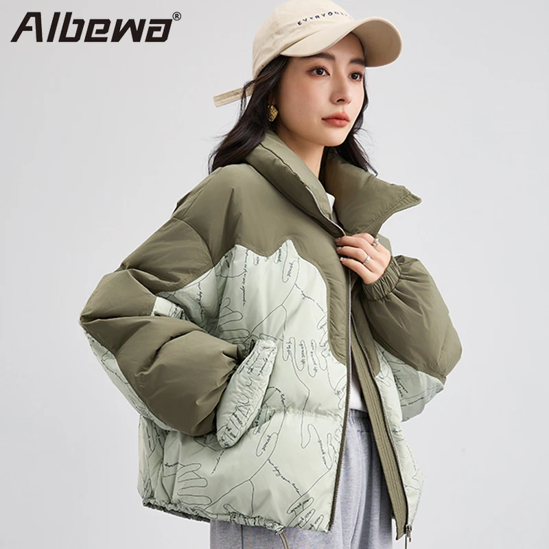 Winter Jackets Parkas for Women New Padded Warm Casual Patchwork Overcoat Zipper Korean Basics Coats Women's Outerwear Feminina