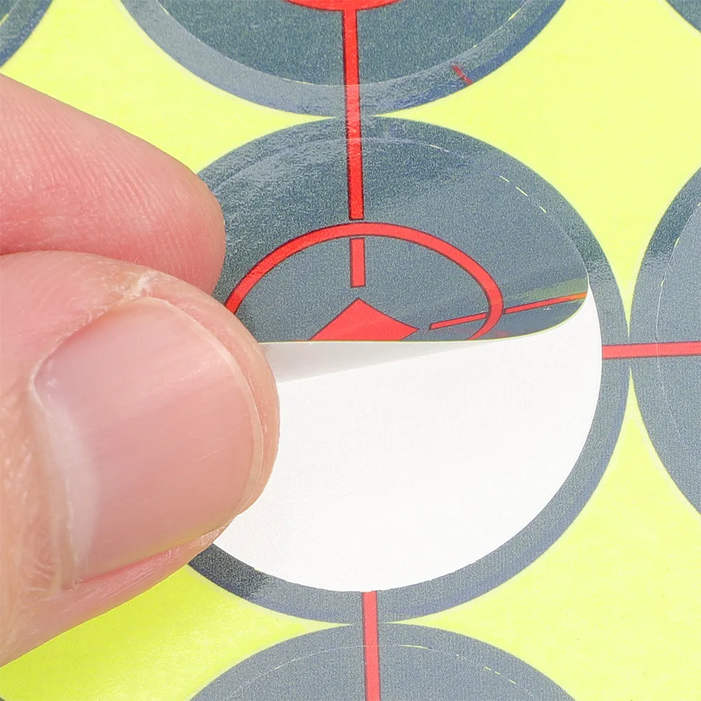 

20 Sheets Target Stickers Round Fluorescent Shooting Target Pasters Self-Adhesive Circle Labels for Shooting Practice Sports