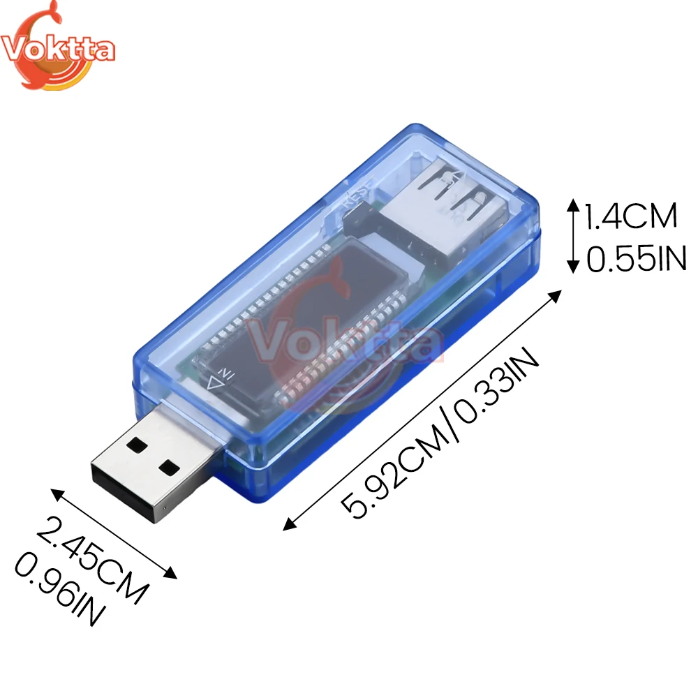 USB Voltmeter Ammeter Current Voltage Power Tester Dual Display Voltage Meters Battery Capacity Tester Power Supply Detector