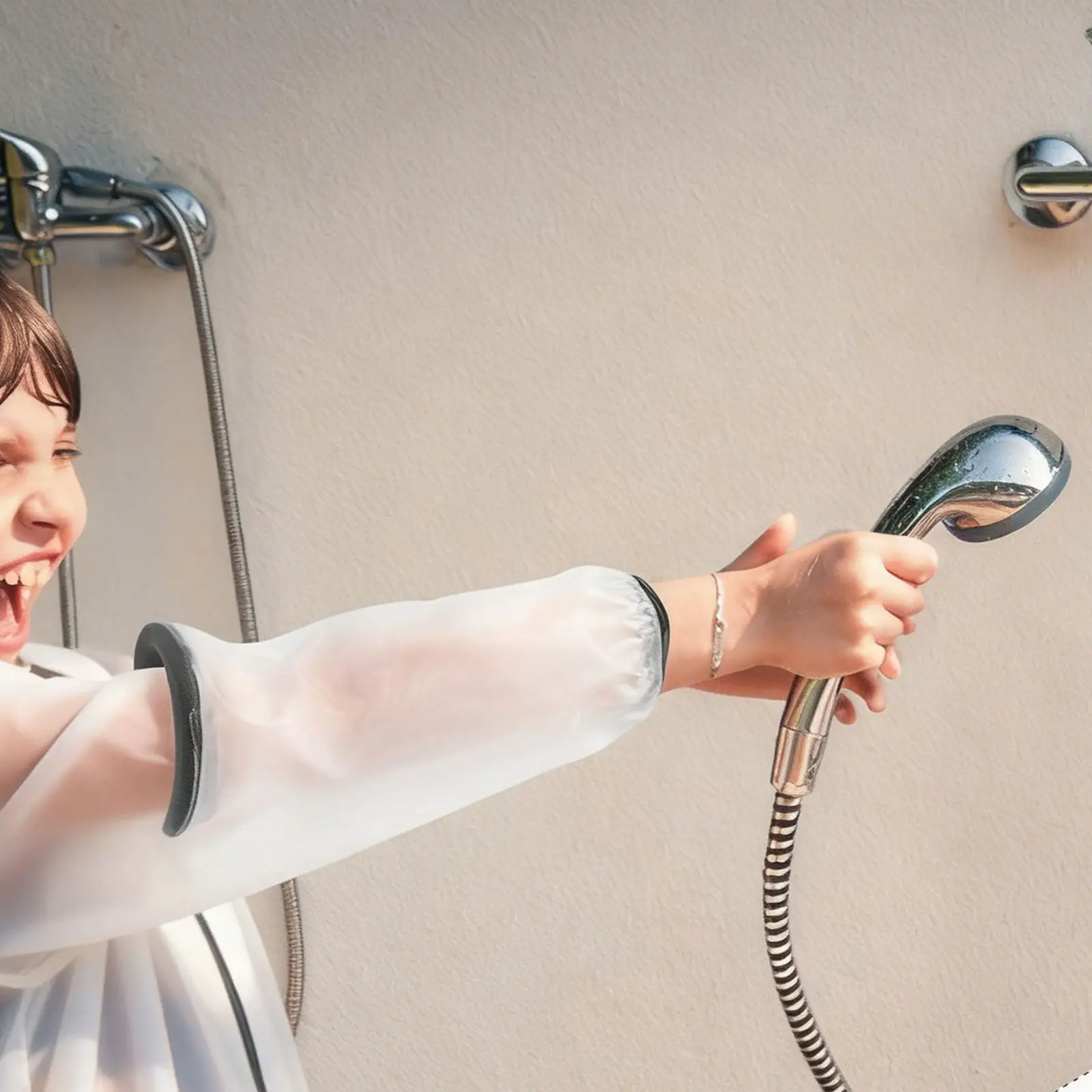 

Водонепроницаемый чехол для душа на руку (для плеча/локтя), многоразовый защитный чехол для гипса, для защиты после травм и операций, защита бандажа